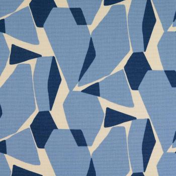 Canvas, bleu/naturweiß